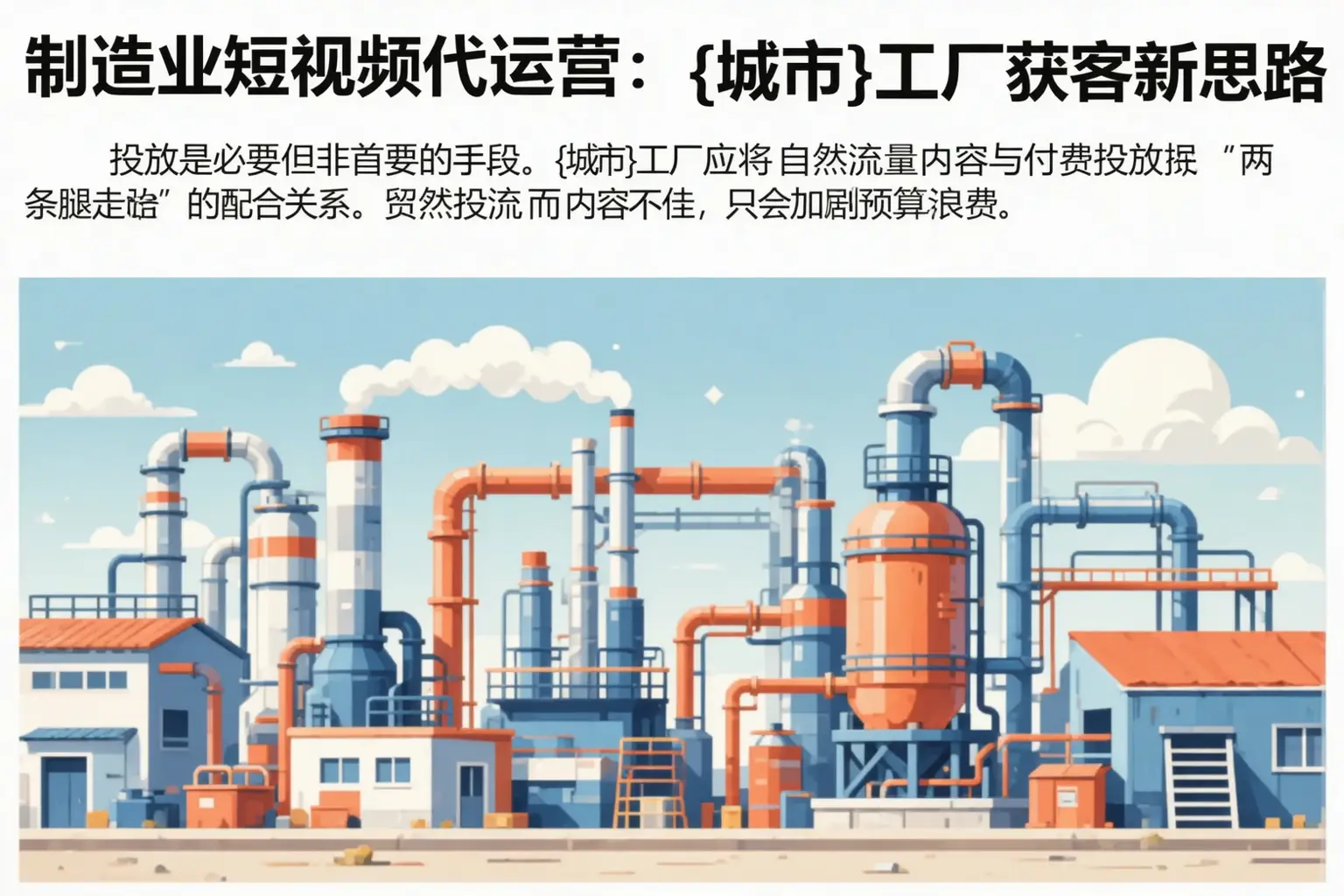 制造业短视频代运营：芗城工厂获客新思路